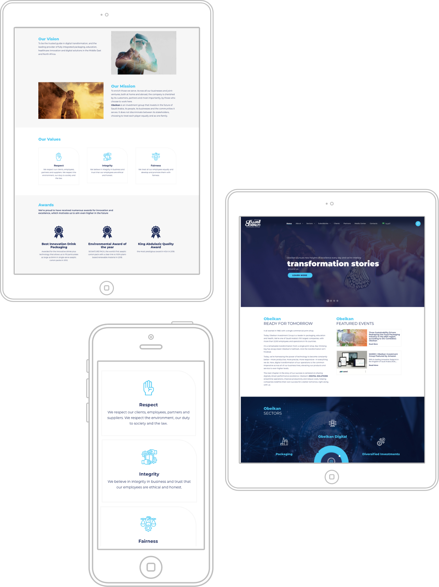 responsive obeikan webdesign UI UX Obeikan
